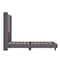 Flash Furniture Gray Velvet Full Platform Bed with Headboard YK-1079-GY-F-GG - alternate 3